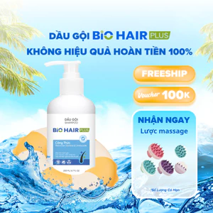 Dầu Gội Thảo Dược BIO HAIR PLUS Hỗ trợ Trị Gàu Nấm Giảm Ngứa Làm Sạch Da Đầu 200ml
