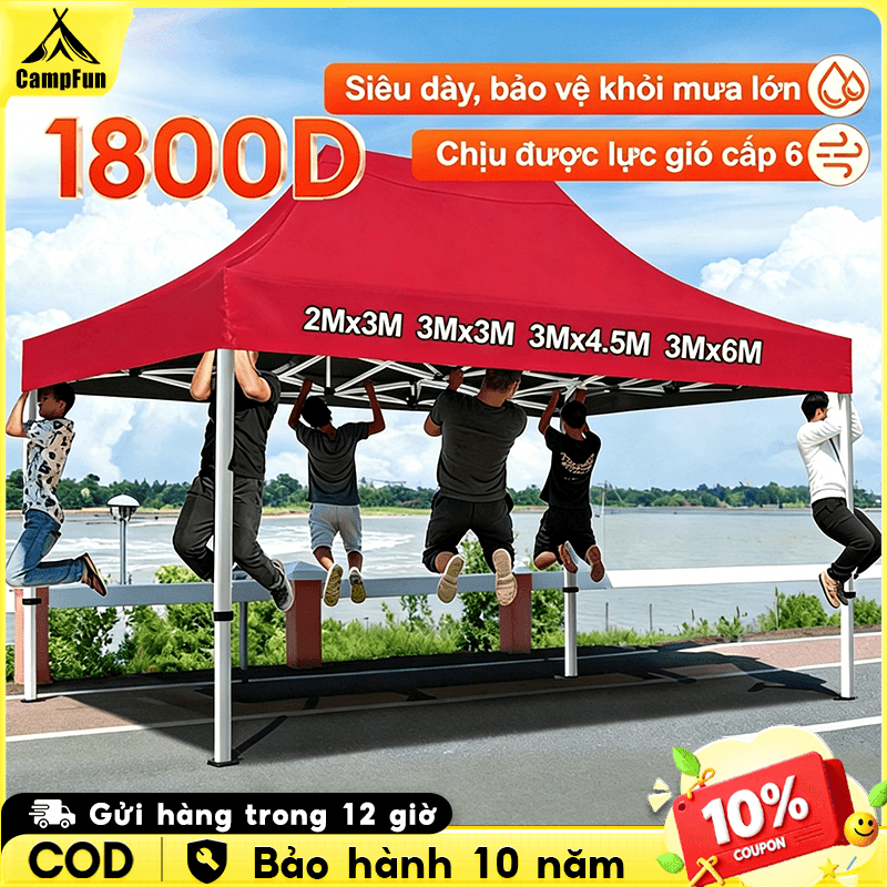 Lều gấp chất lượng cao, dùng ngoài chợ, lều di động, chống nắng, chống mưa