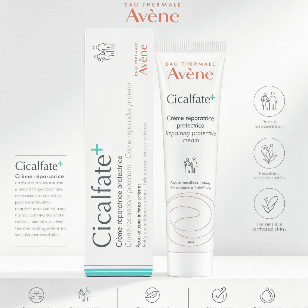 Kem phục hồi Avène 100ml/Cicalfate+ Repairing Protective Cream hồi da kích ứng trầy xước da nhạy cảm
