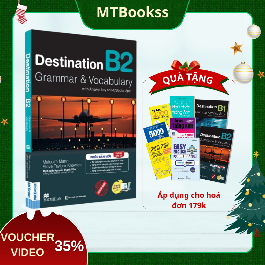 Sách - Destination B2 Grammar and Vocabulary Tặng Audio và bài tập thực hành MCBooks