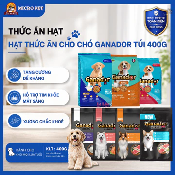 [TÚI 3KG TẶNG BÒ 400G] Hạt Cho Chó Ganador , Thức Ăn Hạt Cho Chó - Nhiều Vị Cho Chó Con Và Chó Lớn - Micropet