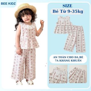 Set Bộ Bé Gái, Đồ Bộ Bé Gái Mặc Hàng Ngày Chất Liệu Cotton Thoáng Mát Họa Tiết Dễ Thương