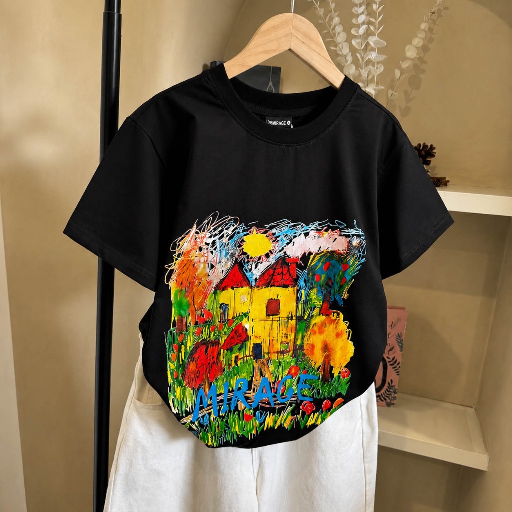 Áo Thun Mirage Ngôi Nhà Local Brand Chất 100% Cotton Mềm Mịn Thoáng Mát.