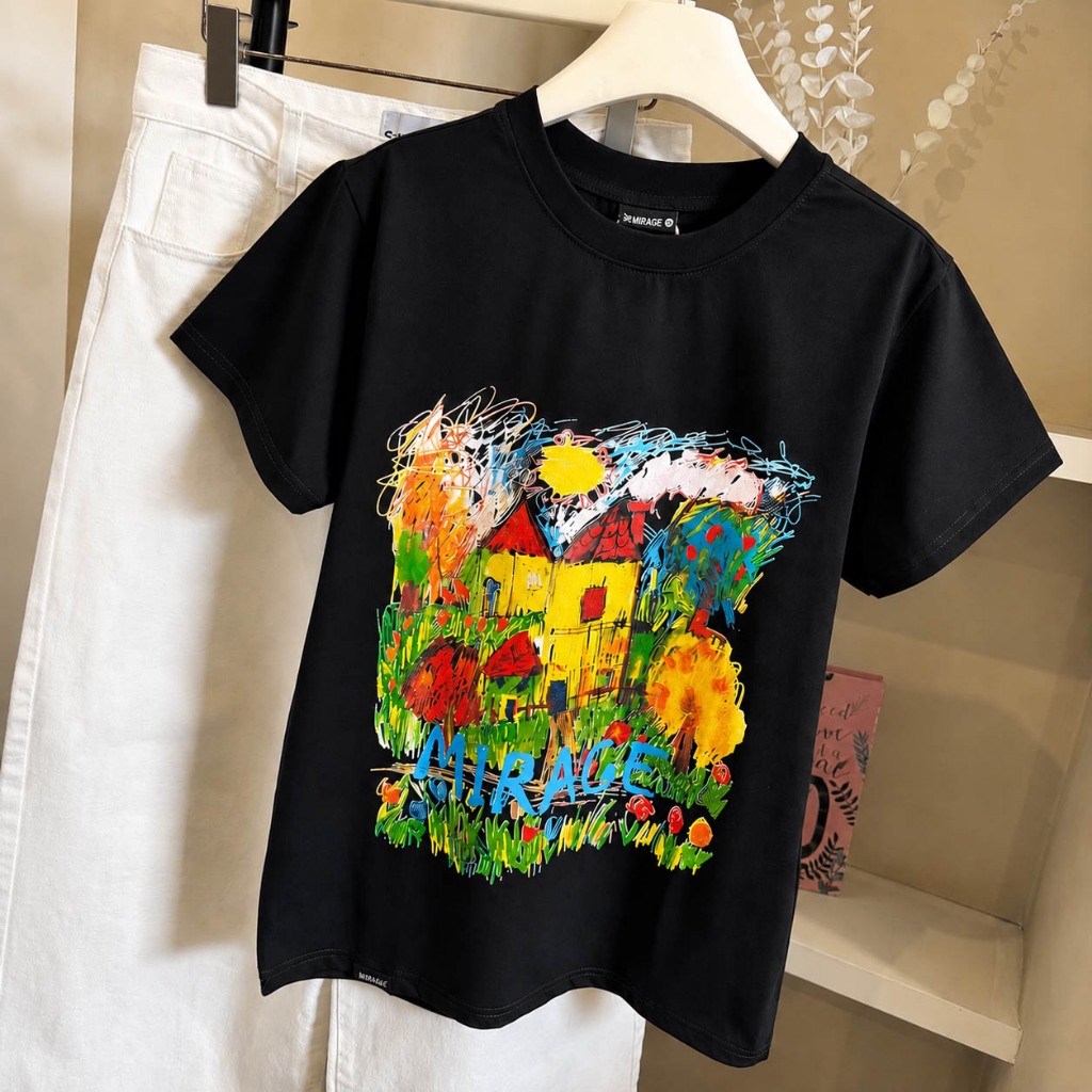 Áo Thun Mirage Ngôi Nhà Local Brand Chất 100% Cotton Mềm Mịn Thoáng Mát.
