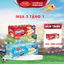 Tổng 4 gói Bánh phủ socola Peppie Richy vị Dưa lưới/Vani cốm/Caramen, loại khay 360g