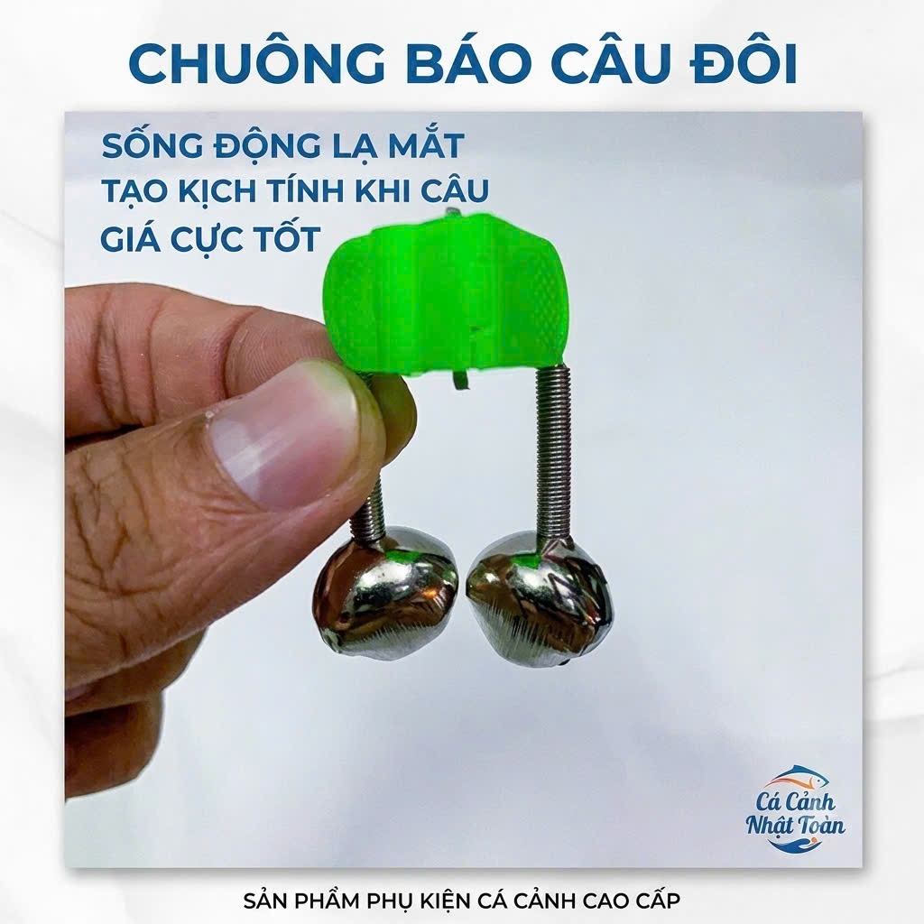 CHUÔNG NHỰA BÁO CÁ CÂU CÁ CÂU ĐÊM CÂU LĂNG DẠNG KẸP