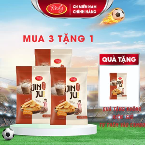 Bánh Gạo JINJU RICHY Vị Bò Nướng Tiêu Gói 134,4g Datet11/2026