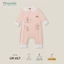 Body Dài Sơ Sinh Chất Liệu Cotton Bé Gái Cổ Bèo Cài Chéo 0-12M UR 417