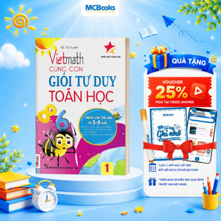 [Outlet S1]  Sách - Vietmath - Cùng Con Giỏi Tư Duy Toán Học Tập 1
