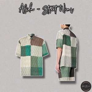 ⚡️[Hight Quality] Áo Sơ Mi Nam Nữ Fe1 Color Shirts - Điểm Nhấn Caro Phối Màu Chữ Cao Cấp Loại 1