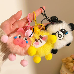 Móc Khóa Bông Mềm Mịn Dễ Thương Treo Túi Xách, Treo Balo MUN STORE MKDOI2