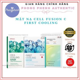 Mặt nạ giảm nhiệt, làm dịu da Cell Fusion C Cica Cooling Mask, First Cooling Mask