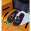 ⚡️[Hight Quality] Dép Quai Ngang \/ Oa1s Brown Full Box - Điểm Nhấn Quai Nâu Phối Đế Đen Chữ Dập Cao Cấp