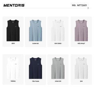 Áo Tanktop Nam MENTORIS Premium Activewear, Form Thể Thao, Co Giãn Linh Hoạt, Thoáng Mát MTT2601