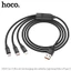 Cáp sạc Hoco U104 là mẫu dây sạc nhanh 3 trong 1 (Type-C, Lightning, Micro-USB) tiện lợi.