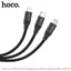 Cáp sạc Hoco U104 là mẫu dây sạc nhanh 3 trong 1 (Type-C, Lightning, Micro-USB) tiện lợi.