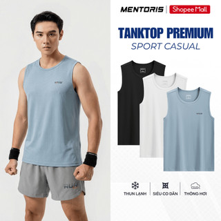 Áo Tanktop Nam MENTORIS Vải Ultra Cool, Co Giãn 4 Chiều, Siêu Thoáng Khí, Form Regular Fit MTT2601