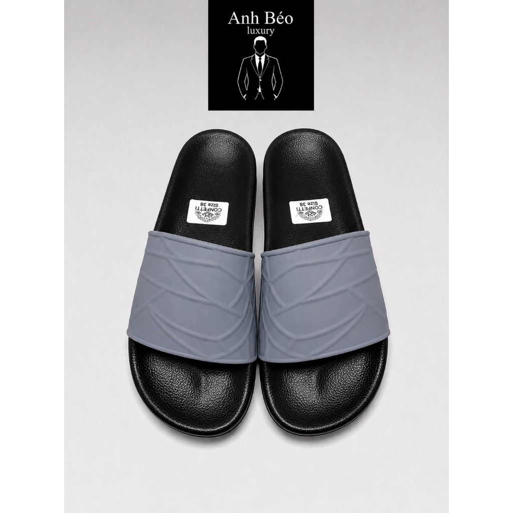 Dép quai ngang nam quai hoạ tiết mới mẻ , Dép Bản Mới Nhất Đủ Size 36-44