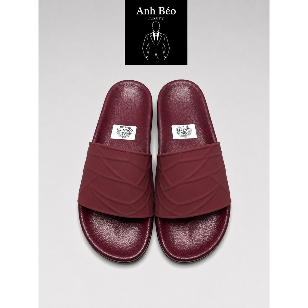Dép quai ngang nam quai hoạ tiết mới mẻ , Dép Bản Mới Nhất Đủ Size 36-44