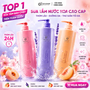 Sữa Tắm Nước Hoa Cao Cấp 750ml – Hương Thơm Lâu 24H，Dưỡng Ẩm Sâu，Làm Sạch Dịu Nhẹ，Da Mềm M