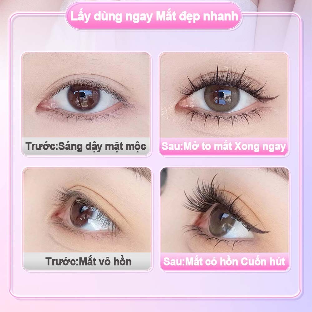 Lông Mi Giả Không Cần Keo Dễ Đeo, Tự Nhiên Không Nặng Mắt, 5 Kiểu Mi, Mềm Mại Tự Nhiên, Kháng Khuẩn, Có Thể Tái Sử Dụng