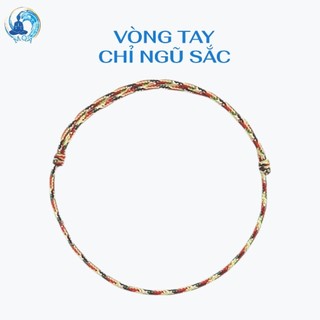 𝗠𝗲𝗶𝗤𝗶𝗻𝗴𝗔𝗿𝘁 [đã xin lộc] Vòng tay dây ngũ sắc Tibet dây mảnh 0.8 mm, phụ kiện may mắn