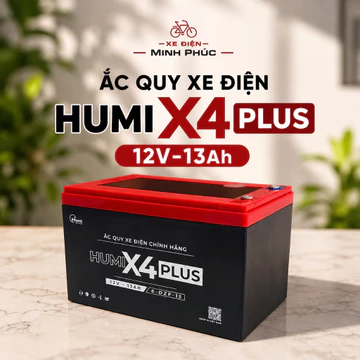 Bình xe đạp điện Humi 12V-13Ah dùng cho xe máy điện, loa kéo, lưu điện ups, bảo hành 12th.