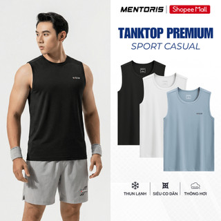 Áo Tanktop Nam MENTORIS Premium Activewear, Form Thể Thao, Co Giãn Linh Hoạt, Thoáng Mát MTT2601