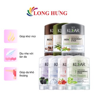 Lăn khử mùi đá khoáng DeoKlear Mineral Deodorant Stick (70g)