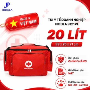 Túi Y Tế Sơ Cứu HIDOLA Túi Cứu Thương Dung Tích Lớn Nhiều Ngăn Bền Đẹp Dung Tích Lớn 20 LÍT, 9121VL