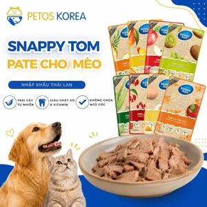 Pate Snappy Tom Trái Cây 70g hộp 24gói cho mèo cá ngừ kết hợp trái cây hỗ trợ tiêu hóa