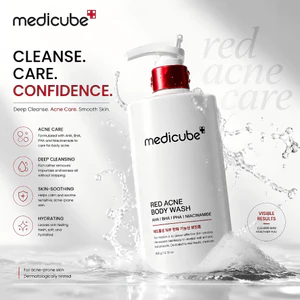 Sữa Tắm Dành Cho Da Mụn Medicube Red Acne Body Wash 400ml Hàng chính hãng Hàn Quốc