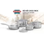 Bộ nồi chảo Inox 304 Sunhouse SHG808 - 3 nồi và 1 chảo - Dùng cho mọi loại bếp - Đa lớp - Dùng được cho máy rửa bát