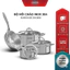 Bộ nồi chảo Inox 304 Sunhouse SHG808 - 3 nồi và 1 chảo - Dùng cho mọi loại bếp - Đa lớp - Dùng được cho máy rửa bát