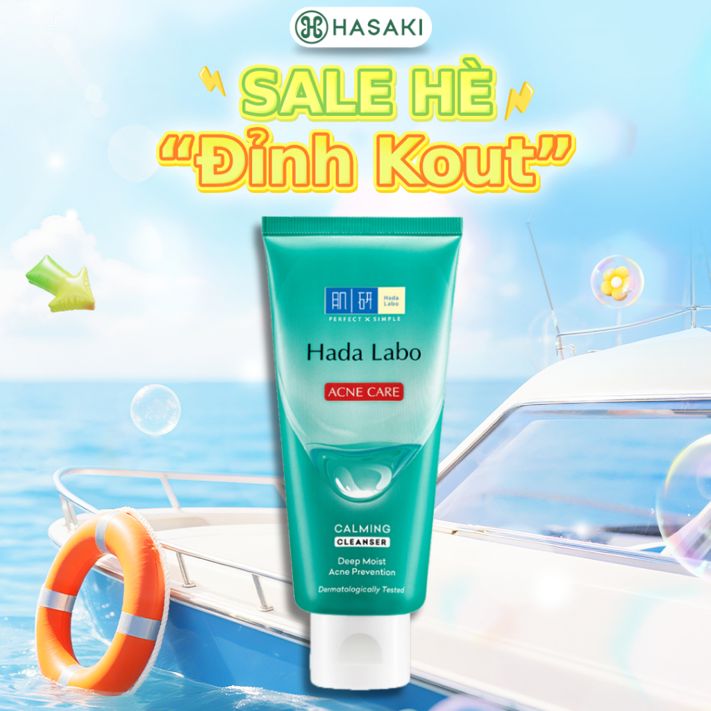 Kem Rửa Mặt Hada Labo Cho Da Mụn Và Nhạy Cảm 80g