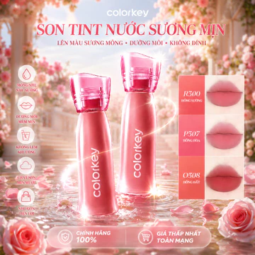 [Sao giới thiệu hot item]Colorkey Hàng chính hãng 100% son tint bóng son môi son kem son bóng