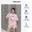 Bộ thun Nữ PONG Áo phông SNOOPY,Cổ Tròn,Tay Ngắn,Phối Quần short ,Chất Cotton Cao Cấp - CP_23839