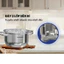 Bộ Nồi Inox 3 Đáy Sunhouse SHG361 - Hàng Chính Hãng, Bắt Từ Tốt, Vung Kính Cường Lực