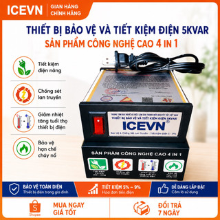 [Chính Hãng] Thiết Bị Tiết Kiệm Điện ICEVN - Chống Sét Lan Truyền Và Bảo Vệ Thiết Bị Điện Gia Đình