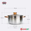 Bộ nồi inox 5 đáy Sunhouse SH781 (16cm/20cm/24cm) sử dụng được trên mọi loại bếp