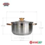 Bộ nồi inox 5 đáy Sunhouse SH781 (16cm/20cm/24cm) sử dụng được trên mọi loại bếp