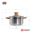 Bộ nồi inox 5 đáy Sunhouse SH781 (16cm/20cm/24cm) sử dụng được trên mọi loại bếp