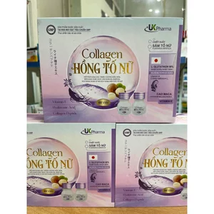 UX Pharma Collagen Hồng Tố Nữ Hộp 60 Viên Hỗ Trợ Cải Thiện Nội Tiết Tố Nữ Tăng Sinh Collagen