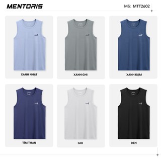 Áo Tanktop Thể Thao Nam MENTORIS Vải Air Mesh Cao Cấp, Thoáng Mát, Dễ Vận Động, Form Vừa MTT2602