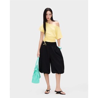 Quần bí EAGER dáng lửng 2 lớp TANILA PANTS