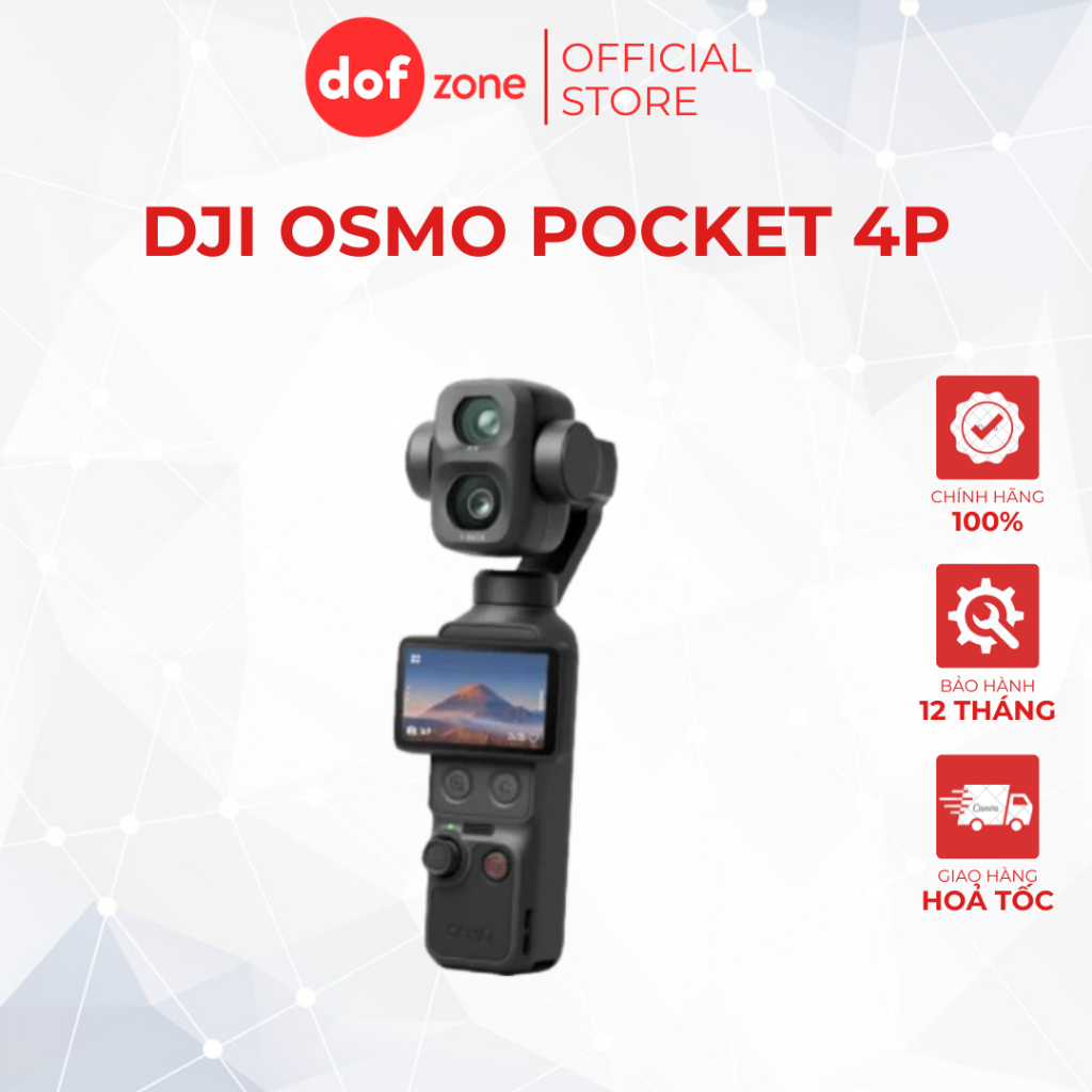 DJI Osmo Pocket 4P | Camera Quay Vlog 4K Chống Rung Gimbal 3 Trục, Theo Dõi AI | Chính Hãng | BigBuy360 - bigbuy360.vn