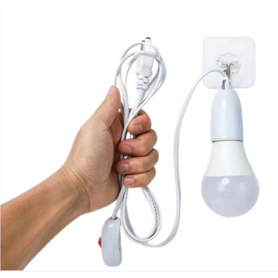 Dây đuôi đèn liền công tắc Đui đèn liền dây E27 có móc treo công tắc liền phích cắm an toàn tiện dụng dây dài 4,5m 9,5m