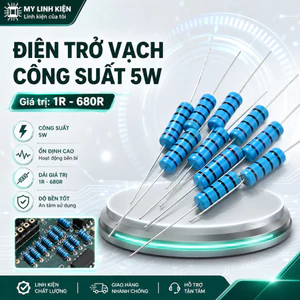 Điện trở vạch 5W 1% 1R - 680R đảm bảo chất lượng mylinhkien