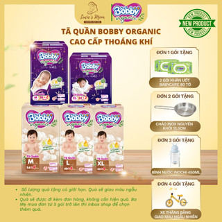 [MỚI] Tã Quần Bobby Organic Cao Cấp Với Cotton Hữu Cơ, Thoáng Khí, Chống Tràn – Đủ Size Cho Bé