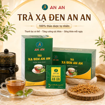 Trà Xạ Đen AN AN, Mua 3 Tặng 1, Mix 8 Loại Thảo Mộc, Giúp Thanh Nhiệt, Giải độc, Mát Gan, Hộp 30 gói– Siêu Tiết Kiệm